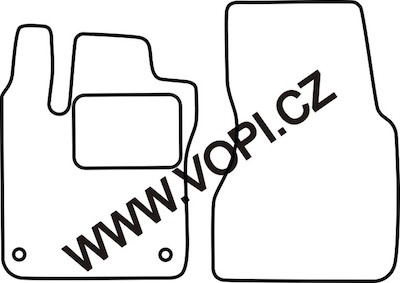 Autokoberce Smart Fortwo 2014 - Perfectfit (4608)